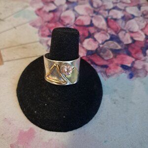 Sterling Silver and Brass Ring